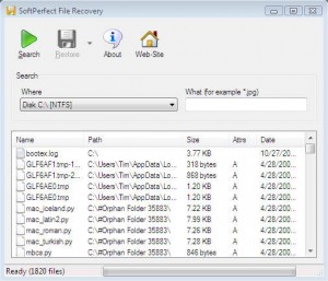 5. SoftPerfect File Recovery